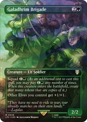 FOIL SURGE Galadhrim Brigade ~ Commander: The Lord of the Rings [ NM ] [ MTG ]