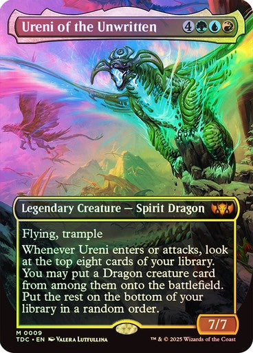 FOIL Ureni of the Unwritten ~ Commander: Tarkir: Dragonstorm [ Magic MTG ]