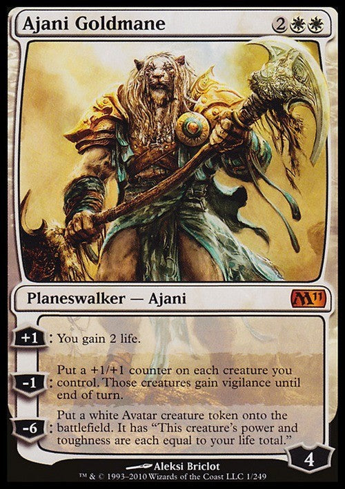 Ajani Goldmane ~ Magic 2011 [ Excellent ] [ Magic MTG ]
