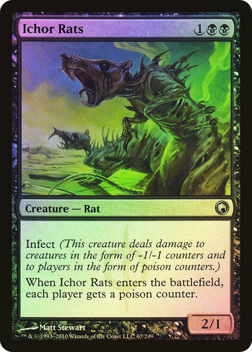 FOIL Ichor Rats ~ Scars of Mirrodin [ NearMint ] [ Magic MTG ]