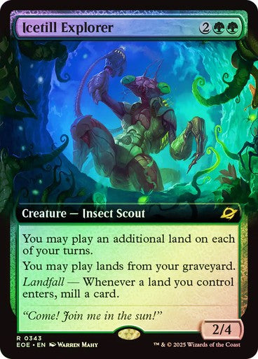 FOIL BORDERLESS Icetill Explorer ~ Edge of Eternities [ NearMint ] [ Magic MTG ] - London Magic Traders Ltd
