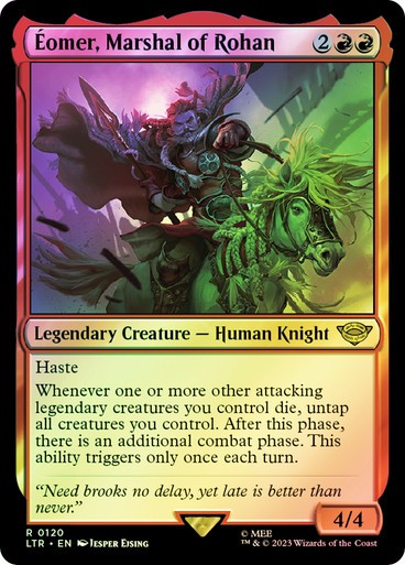 FOIL Eomer, Marshal of Rohan ~ The Lord of the Rings [ NM ] [ Magic MTG ]