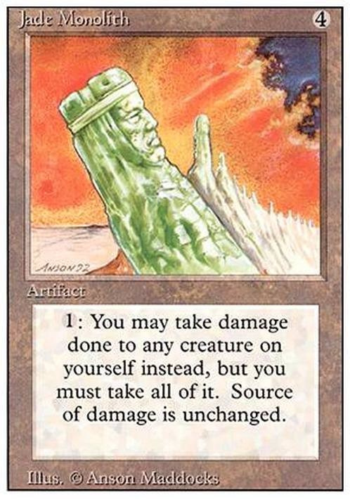 Jade Monolith ~ Revised [ Excellent ] [ Magic MTG ] - London Magic Traders Ltd