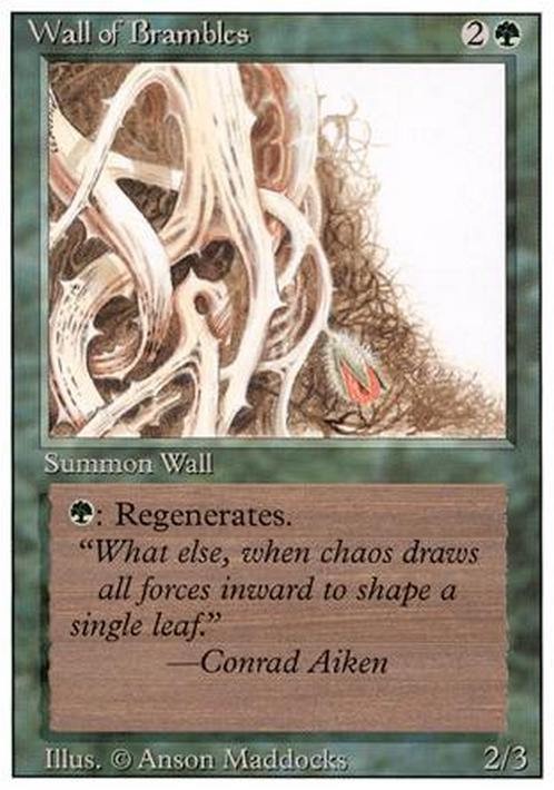 Wall of Brambles ~ Revised [ Excellent ] [ Magic MTG ] - London Magic Traders Ltd