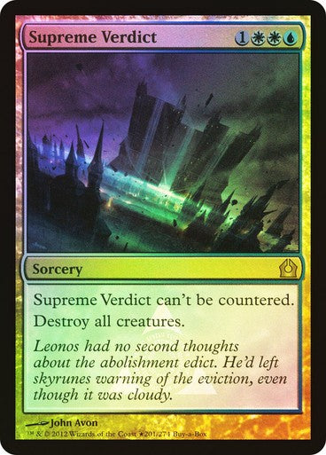 FOIL Supreme Verdict ~ Buy a Box Return to Ravnica [ Excellent ] [ Magic MTG ] - London Magic Traders Ltd