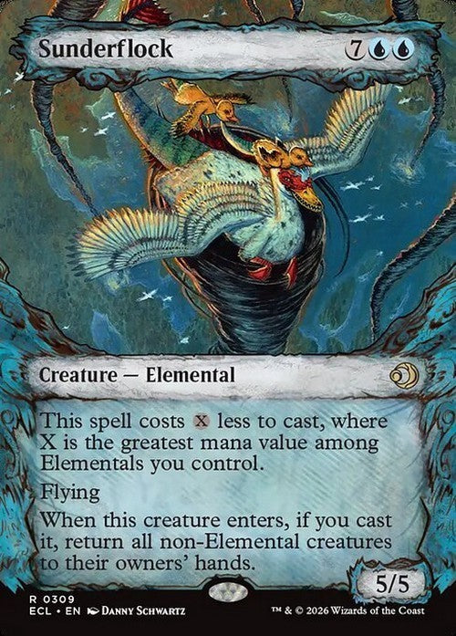 SHOWCASE Sunderflock ~ Lorwyn Eclipsed [ NearMint ] [ Magic MTG ] - London Magic Traders Ltd