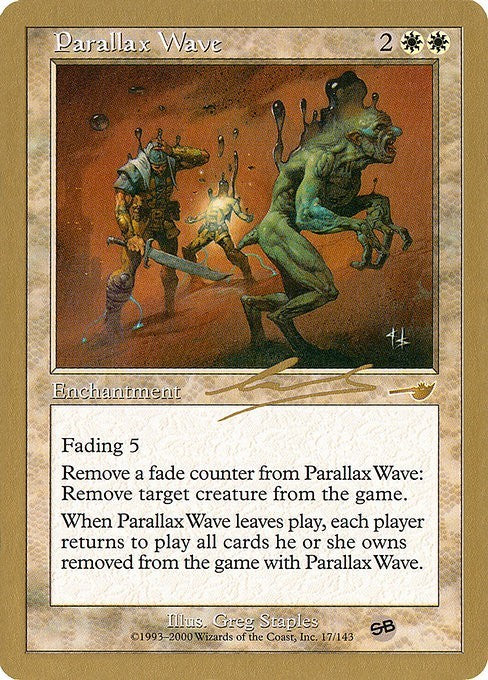 Parallax Wave (GOLD-BORDERED) ~ World Championship [ Excellent ] [ Magic MTG ]