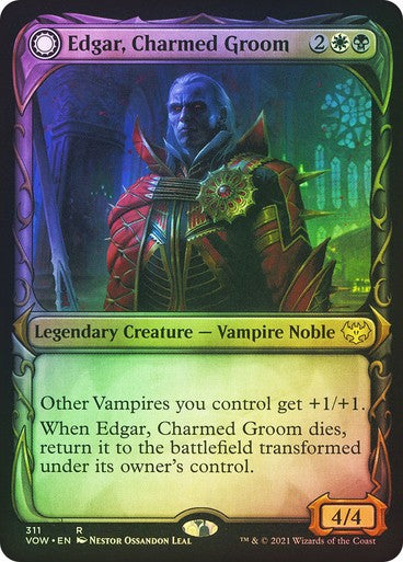 FOIL SHOWCASE Edgar, Charmed Groom ~ Crimson Vow [ NM ] [ Magic MTG ]