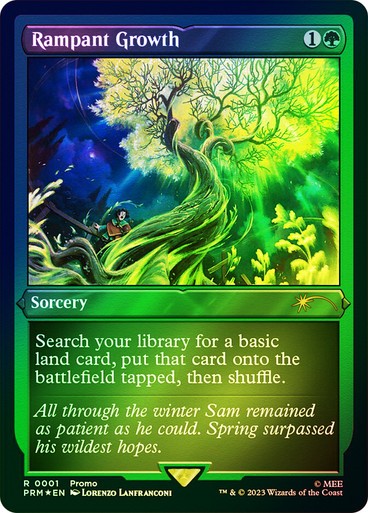 FOIL ETCHED Rampant Growth ~ WPN Promos [ NearMint ] [ Magic MTG ]