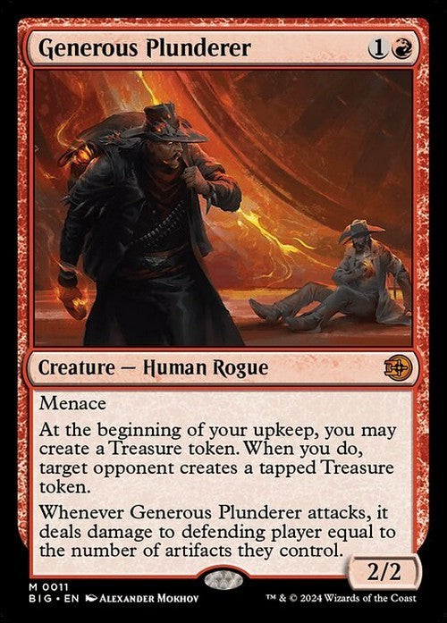 Generous Plunderer ~ The Big Score [ NearMint ] [ Magic MTG ]