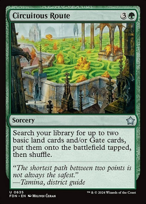 Circuitous Route ~ Foundations [ NearMint ] [ Magic MTG ]