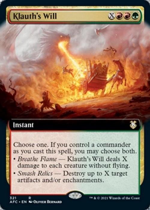 Choose your BORDERLESS / Extended ~ Commander: Adventures in Forgotten Realms