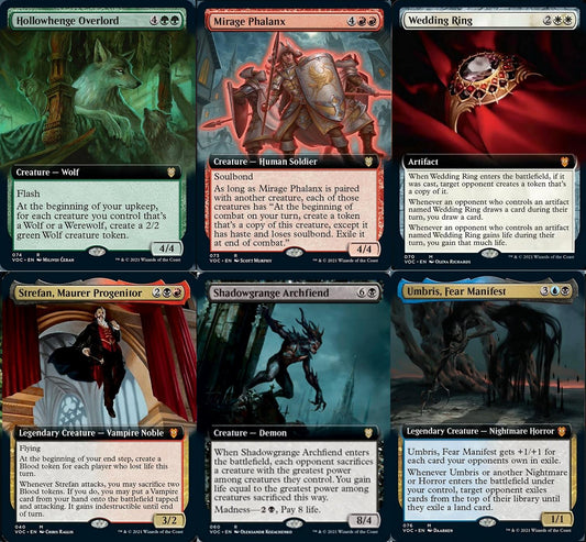 Choose your BORDERLESS / Extended ~ Commander: Crimson Vow [ NM ] [ Magic MTG ]