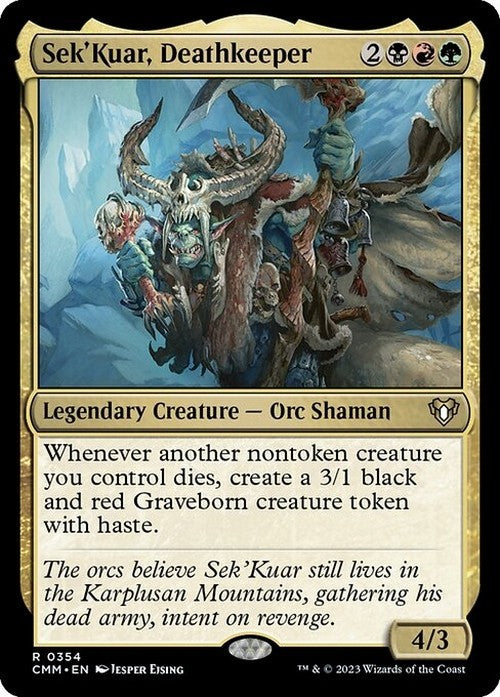 Sek'Kuar, Deathkeeper ~ Commander Masters [ NearMint ] [ Magic MTG ]