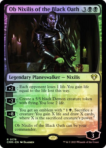 FOIL Ob Nixilis of the Black Oath ~ Commander Masters [ NearMint ] [ Magic MTG ]