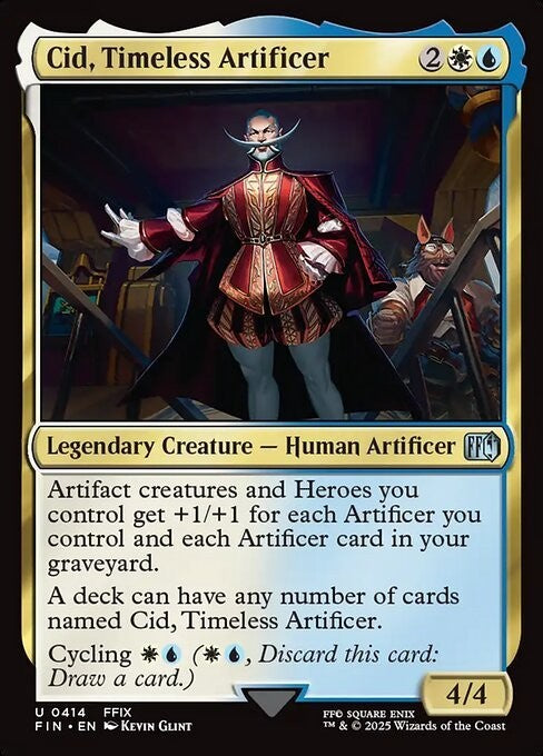 Cid, Timeless Artificer #414 ~ Final Fantasy [ NM ] [ Magic MTG ]