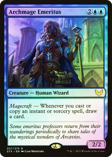 FOIL Archmage Emeritus ~ Strixhaven [ NM ] [ Magic MTG ]
