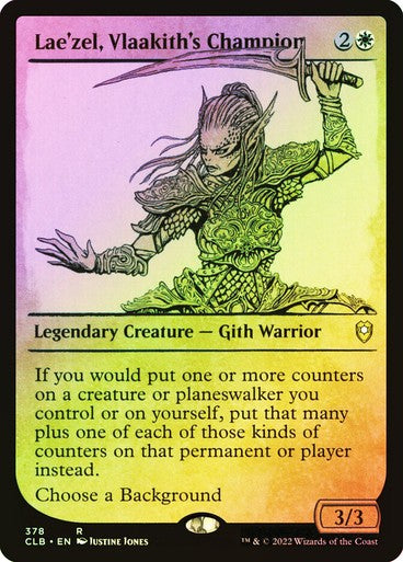 FOIL SHOWCASE Lae'zel, Vlaakith's Champion ~ Commander Legends 2 [ NM ] [ MTG ]