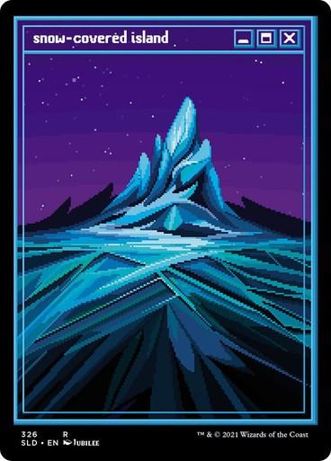 FULL SET (no Box) ~ Secret Lair: PixelSnowLands.jpg [ MINT ] [ Magic MTG ]