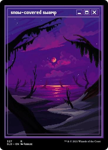 FULL SET (no Box) ~ Secret Lair: PixelSnowLands.jpg [ MINT ] [ Magic MTG ]