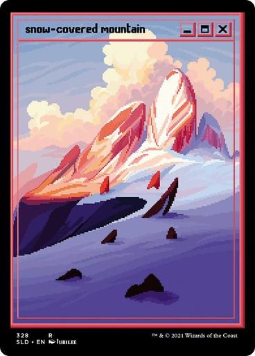 FULL SET (no Box) ~ Secret Lair: PixelSnowLands.jpg [ MINT ] [ Magic MTG ]