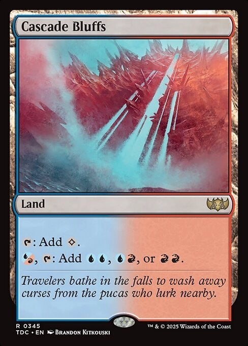 Cascade Bluffs ~ Commander: Tarkir: Dragonstorm [ NM ] [ Magic MTG ]