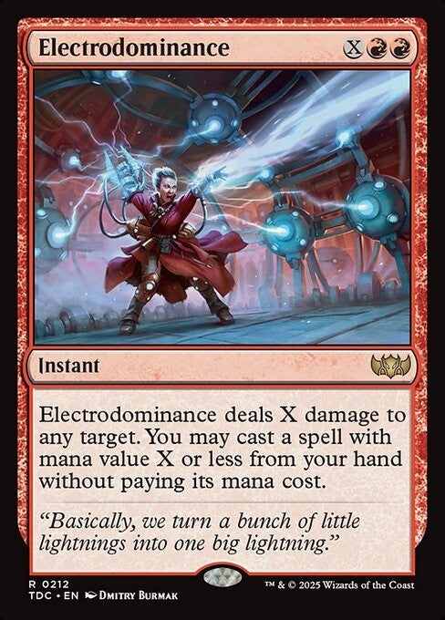 Electrodominance ~ Commander: Tarkir: Dragonstorm [ NM ] [ Magic MTG ]