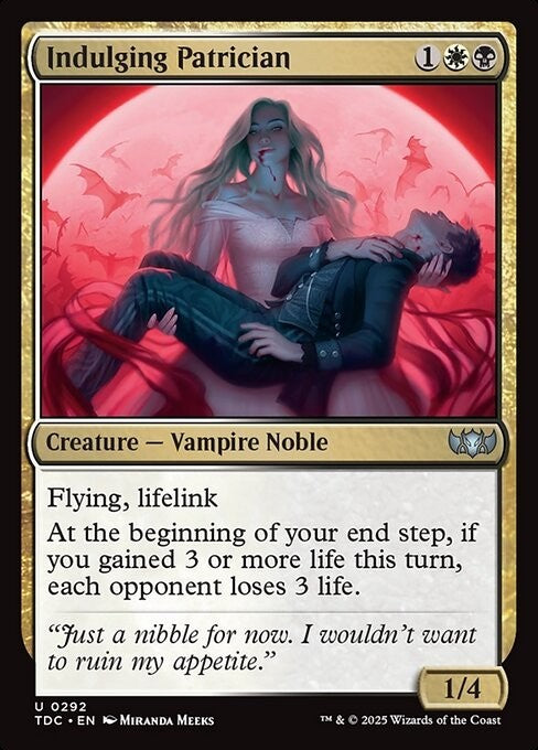 Indulging Patrician ~ Commander: Tarkir: Dragonstorm [ NM ] [ Magic MTG ]