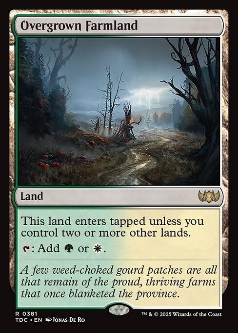 Overgrown Farmland ~ Commander: Tarkir: Dragonstorm [ NM ] [ Magic MTG ]