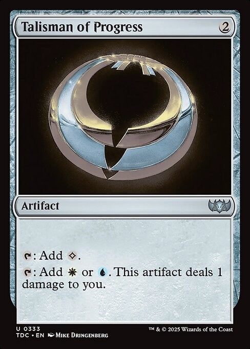 Talisman of Progress ~ Commander: Tarkir: Dragonstorm [ NM ] [ Magic MTG ]