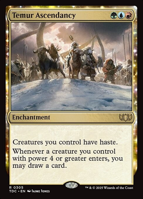 Temur Ascendancy ~ Commander: Tarkir: Dragonstorm [ NM ] [ Magic MTG ]