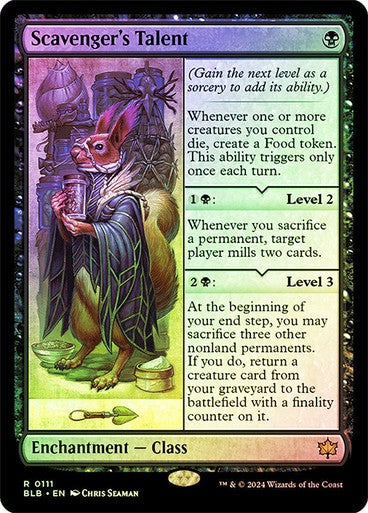 FOIL Scavenger's Talent ~ Bloomburrow [ NearMint ] [ Magic MTG ]