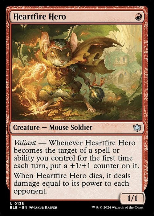 Heartfire Hero ~ Bloomburrow [ NearMint ] [ Magic MTG ]