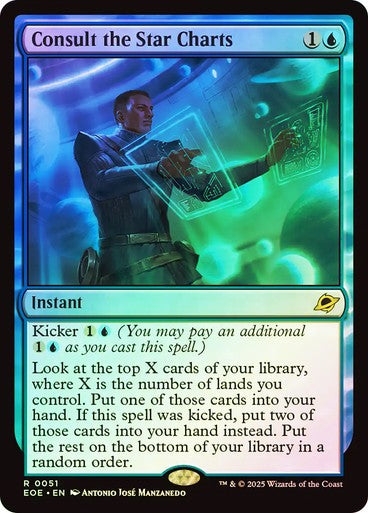FOIL Consult the Star Charts ~ Edge of Eternities [ NearMint ] [ Magic MTG ]