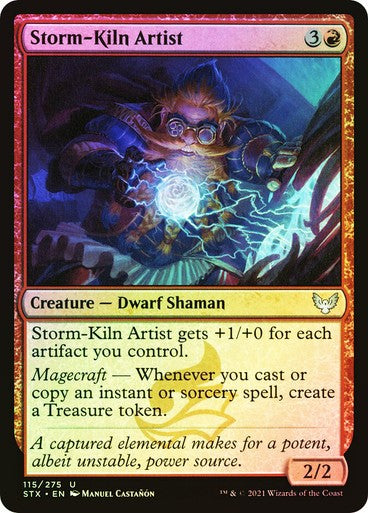 FOIL Storm-Kiln Artist ~ Strixhaven [ NearMint ] [ Magic MTG ]
