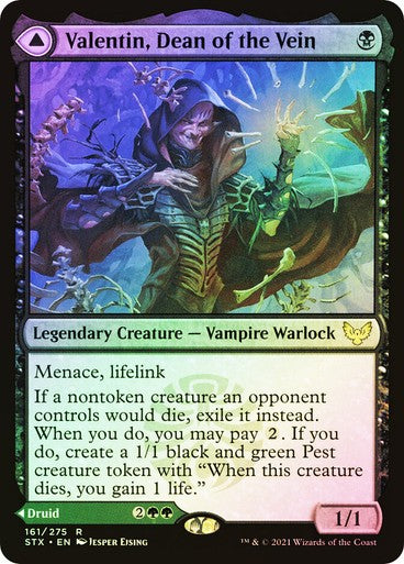 FOIL Valentin, Dean of the Vein / Lisette ~ Strixhaven [ NM ] [ Magic MTG ]