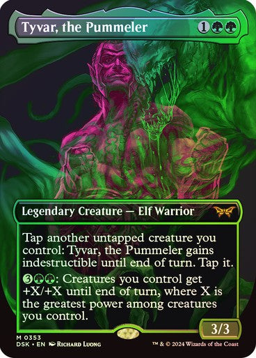 FOIL BORDERLESS Tyvar, the Pummeler ~ Duskmourn [ NearMint ] [ Magic MTG ]