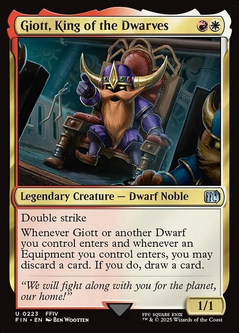 Giott, King of the Dwarves ~ Final Fantasy [ NearMint ] [ Magic MTG ]