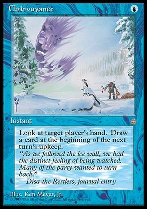 Clairvoyance ~ Ice Age [ Excellent ] [ Magic MTG ]