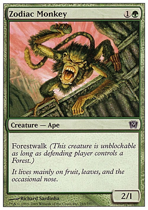 Zodiac Monkey ~ Ninth Edition [ Excellent ] [ Magic MTG ]