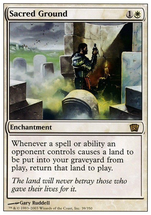 Sacred Ground ~ Eighth Edition [ PLAYED ] [ Magic MTG ]