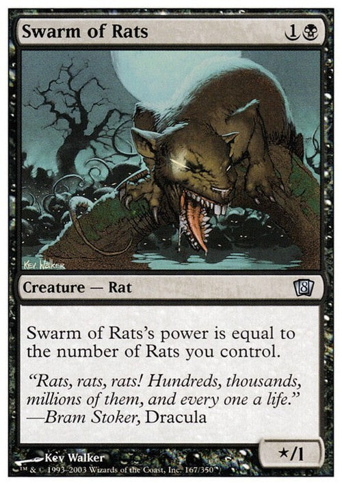 Swarm of Rats ~ Eighth Edition [ Excellent ] [ Magic MTG ]