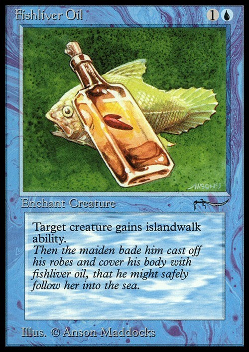 Fishliver Oil (Version 2) ~ Arabian Nights [ NearMint ] [ Magic MTG ]
