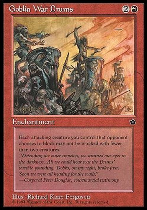 Goblin War Drums (Version 2) ~ Fallen Empires [ Excellent ] [ Magic MTG ]