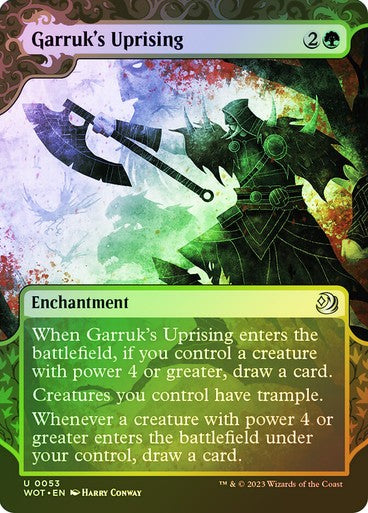 FOIL Garruk's Uprising ~ Wilds of Eldraine: Enchanting Tales [ NM ] [ MTG ]