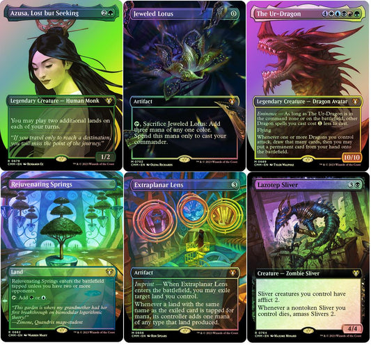Choose your FOIL Borderless ~ Commander Masters [ NearMint ] [ Magic MTG ]