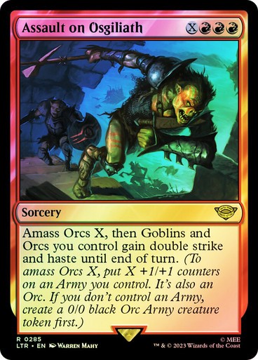 FOIL Assault on Osgiliath ~ The Lord of the Rings [ NM ] [ Magic MTG ]