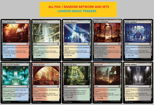 10 x FOIL Bounce Lands ( Mixed Editions, Full Set = 1 of each ) [ EX ] [ MTG ]