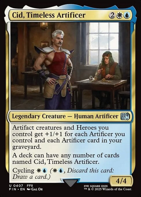 Cid, Timeless Artificer #407 ~ Final Fantasy [ NM ] [ Magic MTG ]