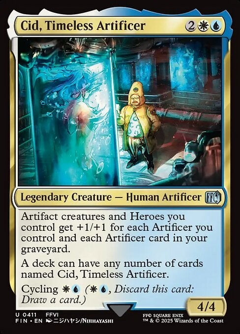 Cid, Timeless Artificer #411 ~ Final Fantasy [ NM ] [ Magic MTG ]